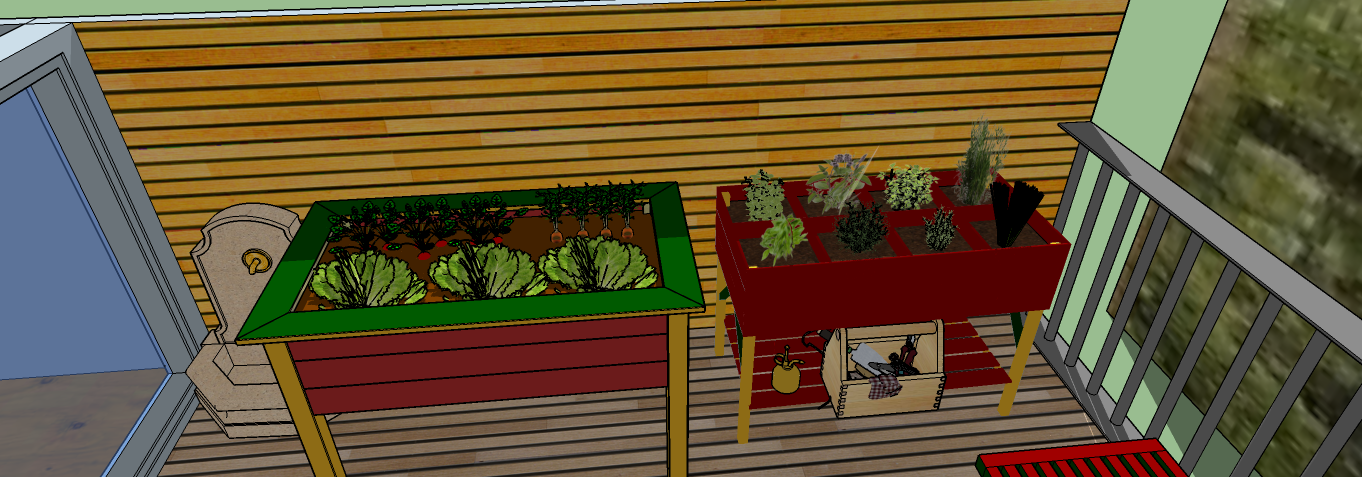 Terrasse dominant la cuisine 2