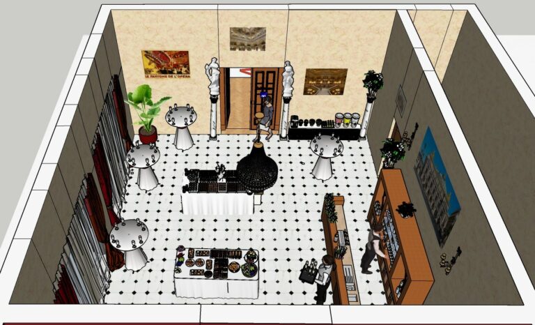 Salon 1 Restauration Vue de coté 1