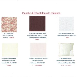 Planche d'échantillonnage 1