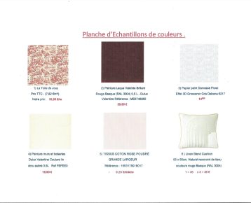 Planche d'échantillonnage 1