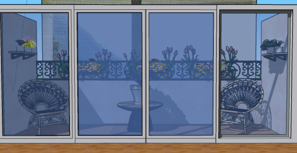 Plan balcon de la chambre parentale 1