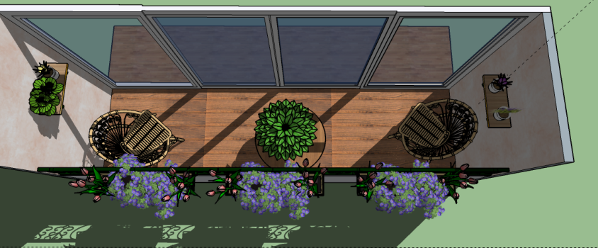 Plan balcon de la chambre parentale 3