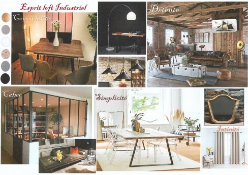 Planche tendance esprit loft
