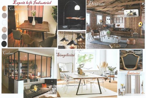 Planche tendance esprit loft